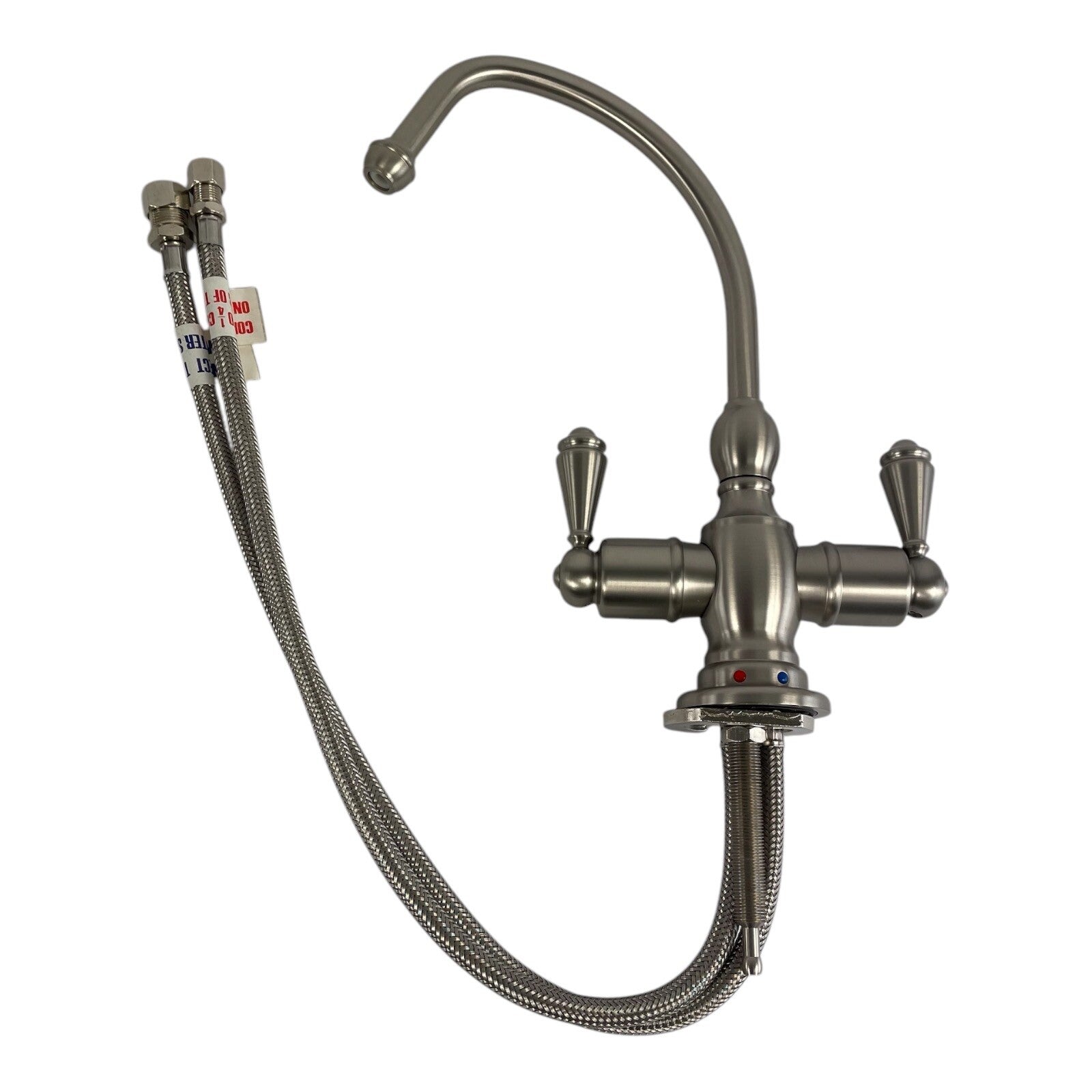 Mountain Plumbing Little Gourmet MT1201 BRN brushed nickel hot and cold kitchen faucet