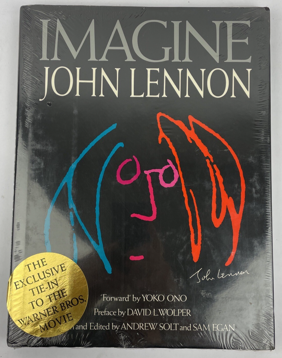 Imagine John Lennon by Andrew Solt & Sam Egan Hardback 1988 Yoko Ono NEW SEALED!