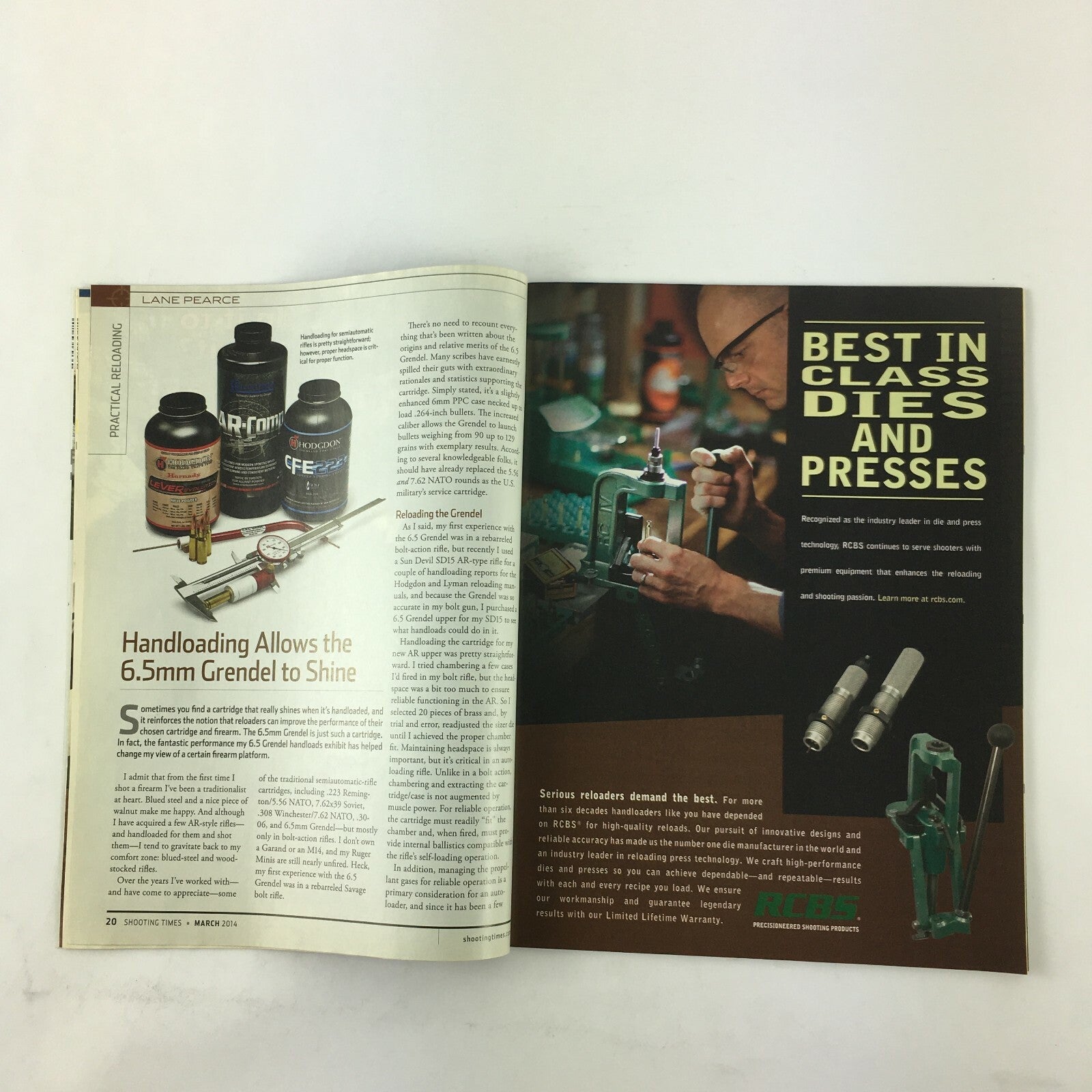 March 2014 Shooting Times Magazine All New ClocksC42.380 Colt's XSP.380 Mossberg