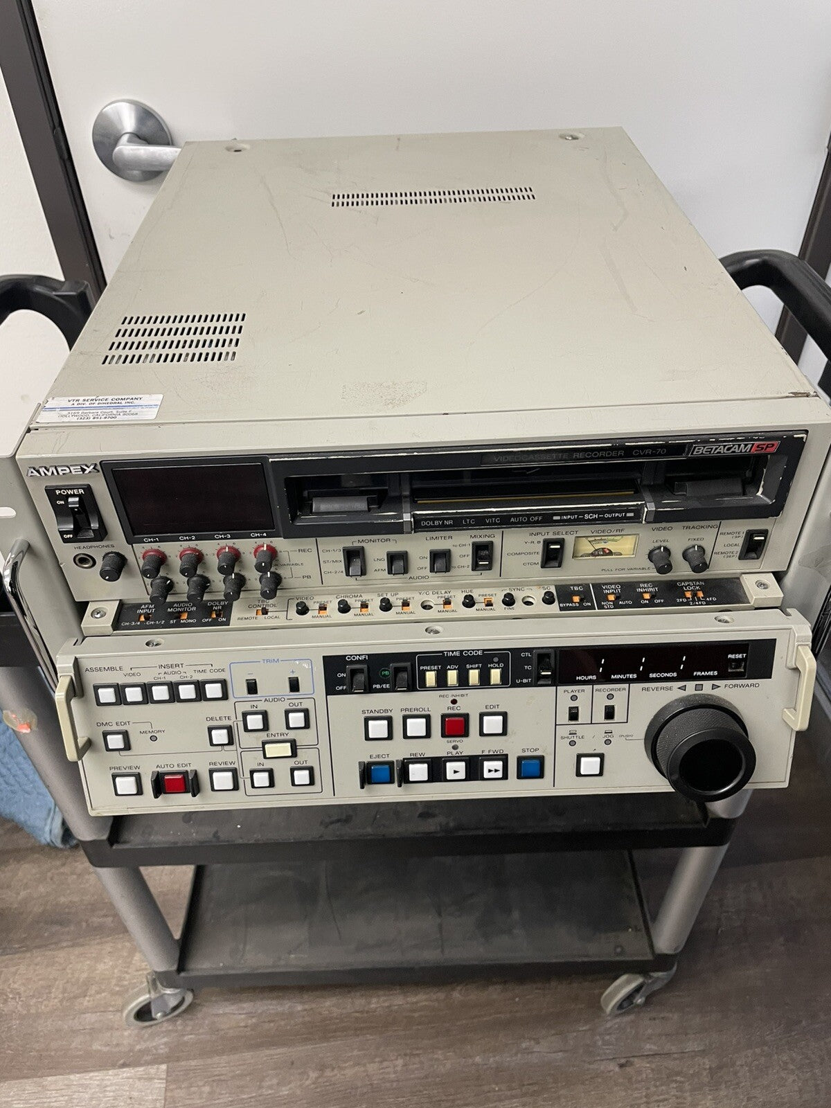 Ampex Betacam SP CVR-70 Studio Editor Video Cassette Recorder - ERROR 96