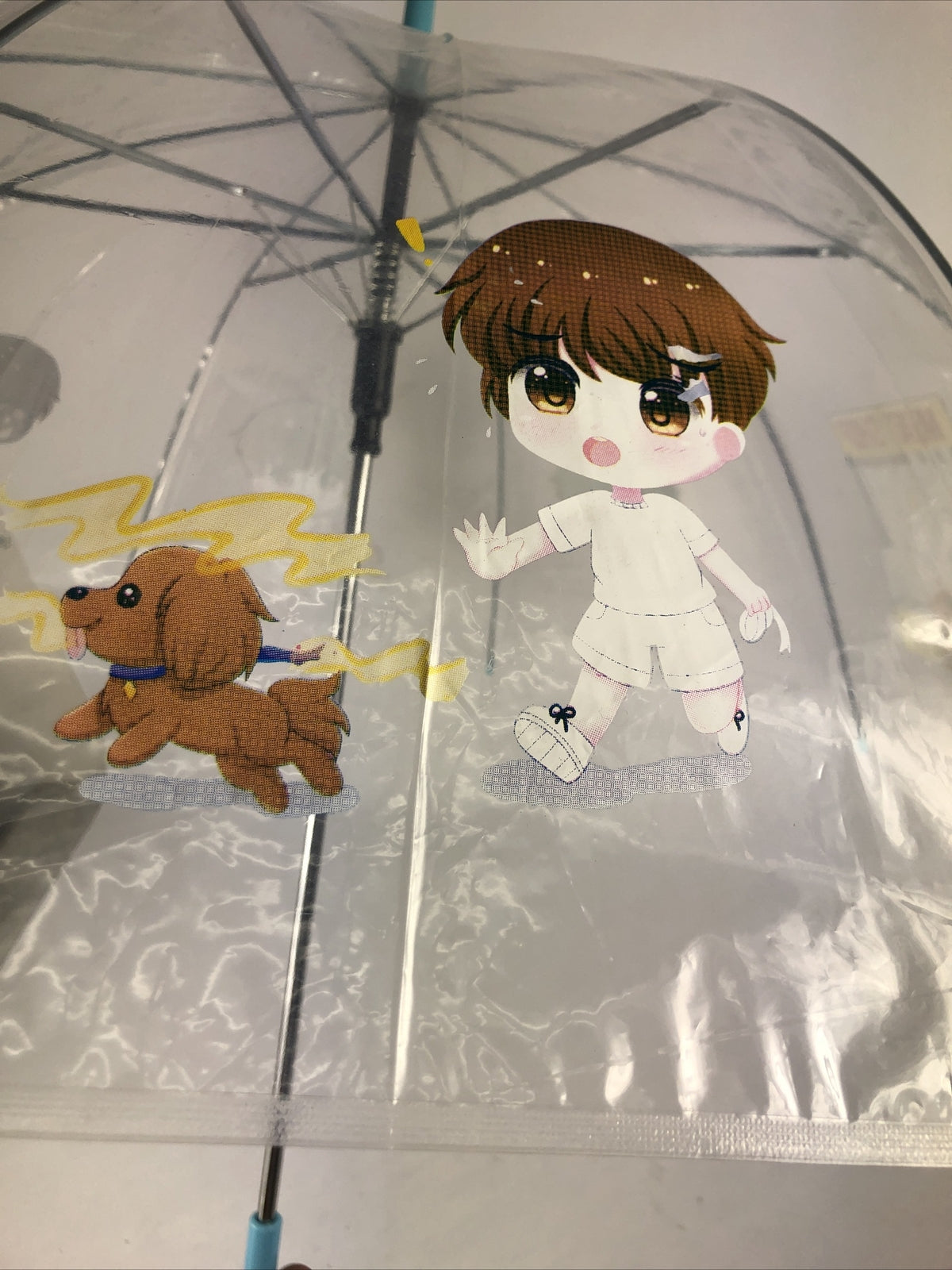 10 x Paint on Anime Japanimation Folding Umbrella Rain / shine Anime w Stickers