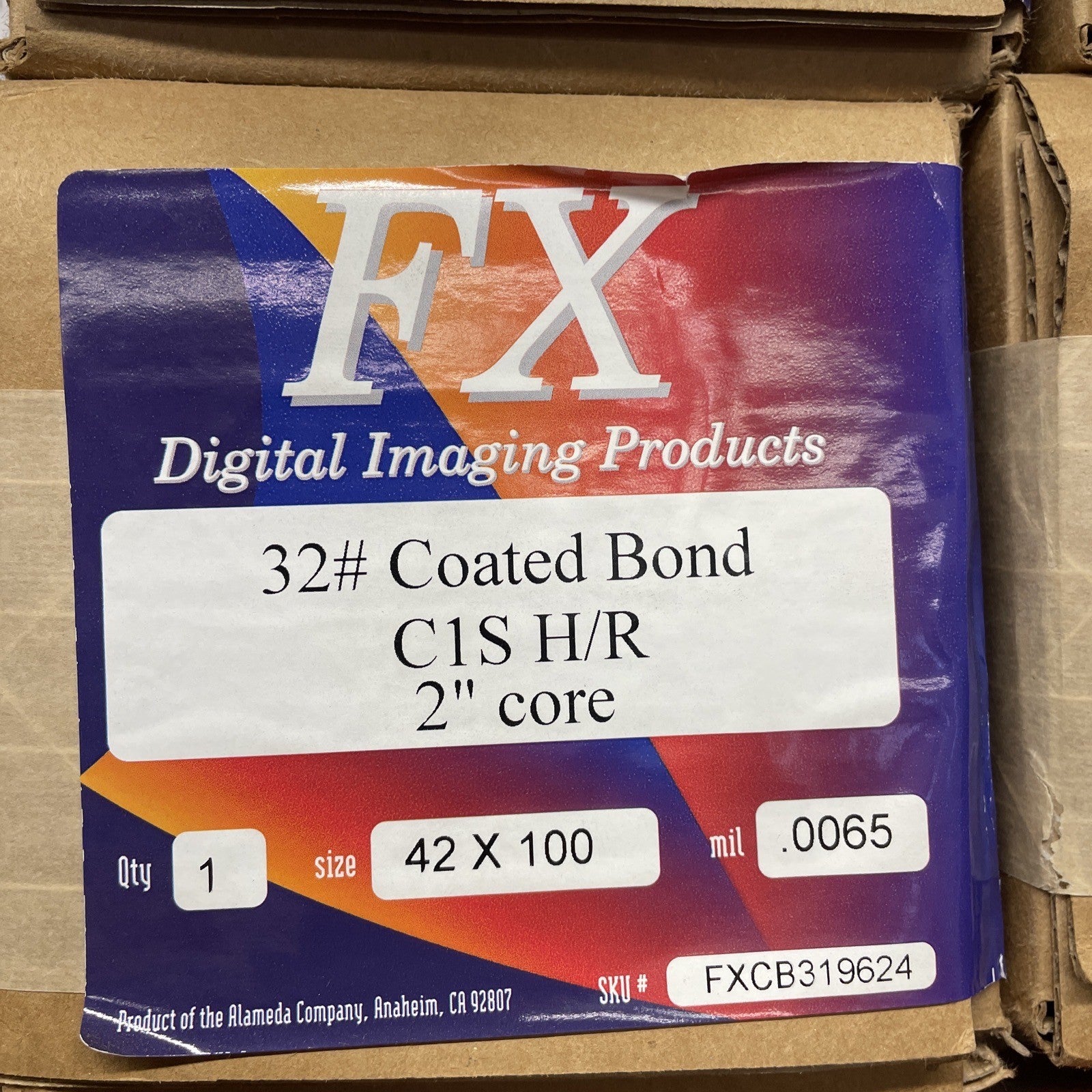 #32 Coated Bond 42" x 100' CIS H/R Inkjet Presentation Plotter Paper .0065mm
