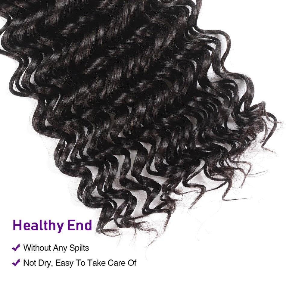 Brand New 100% Human Hair Size 14" Curly Style Black A3