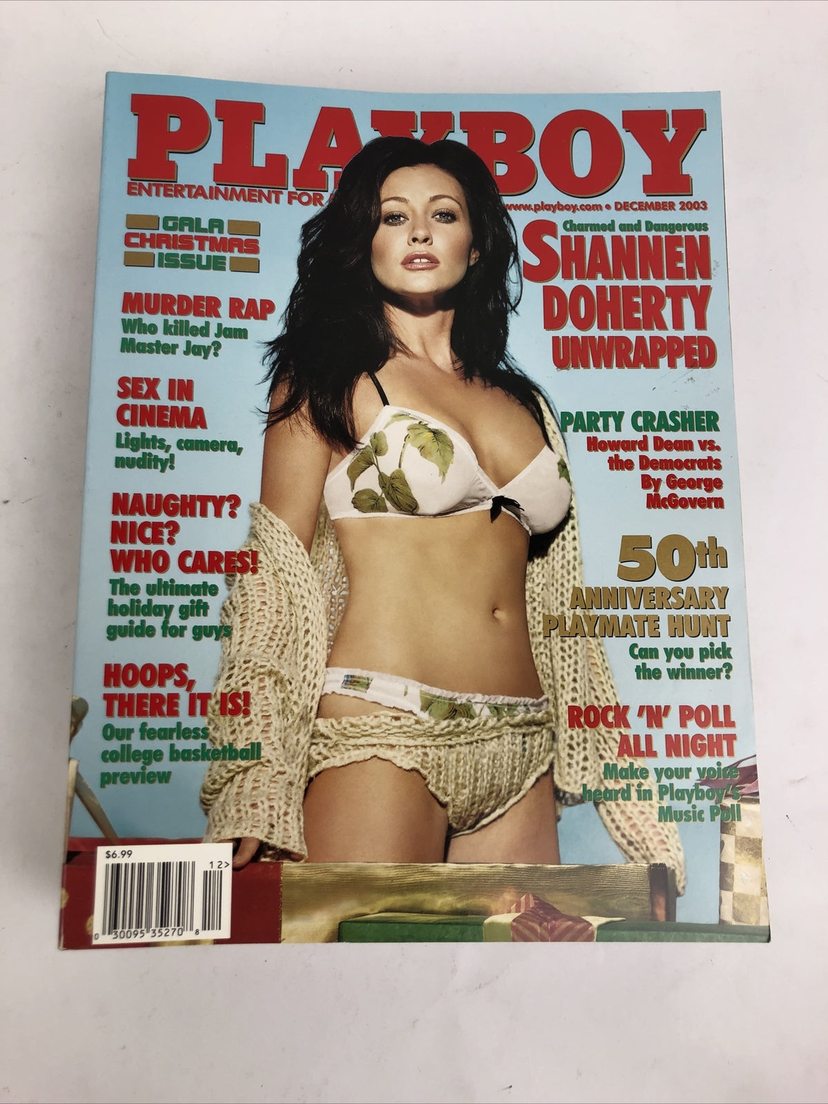 9 x 2003 PLAYBOY Men's MAGAZINE Missing April, May Oct. Shannen Doherty ++ VGC
