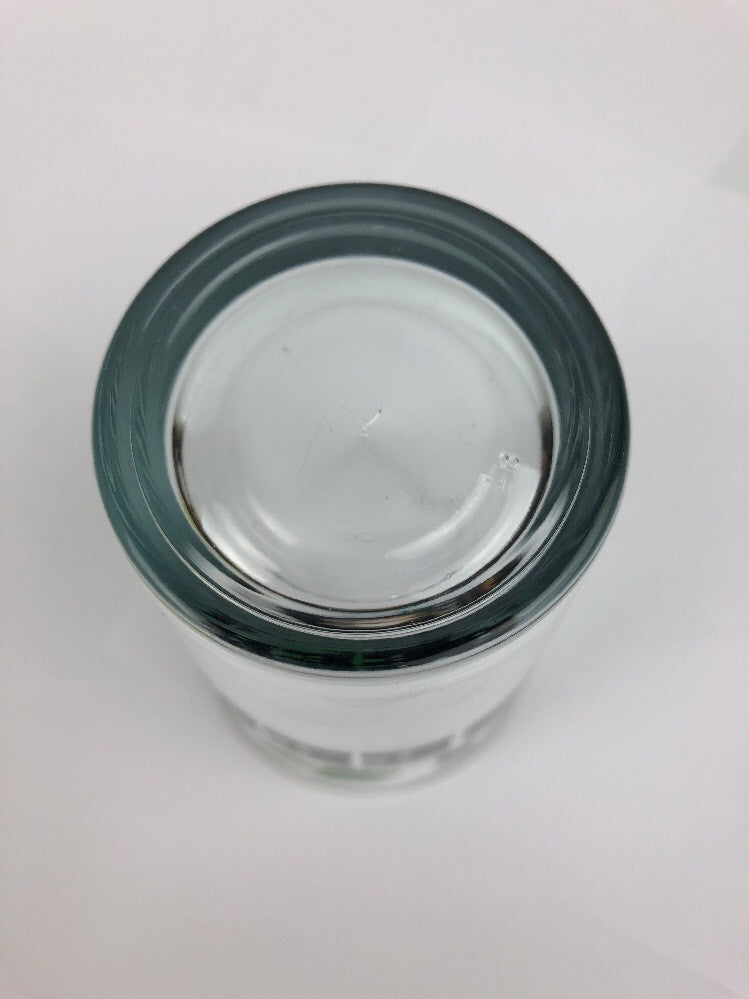 Rare St. Patrick's shamrock clover green and white pint beer glass.