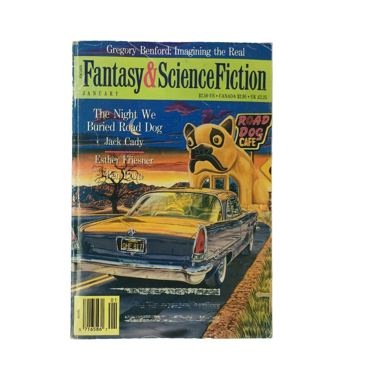 January Fantasy & Science Fiction Magazine The Night We Buried Road Dog JackCady