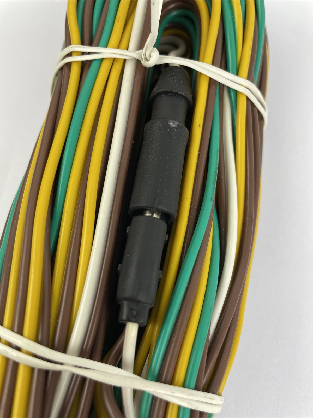 25 inch 4 pole flat wiring harness male female trailer connector kit for lights and electrical connection