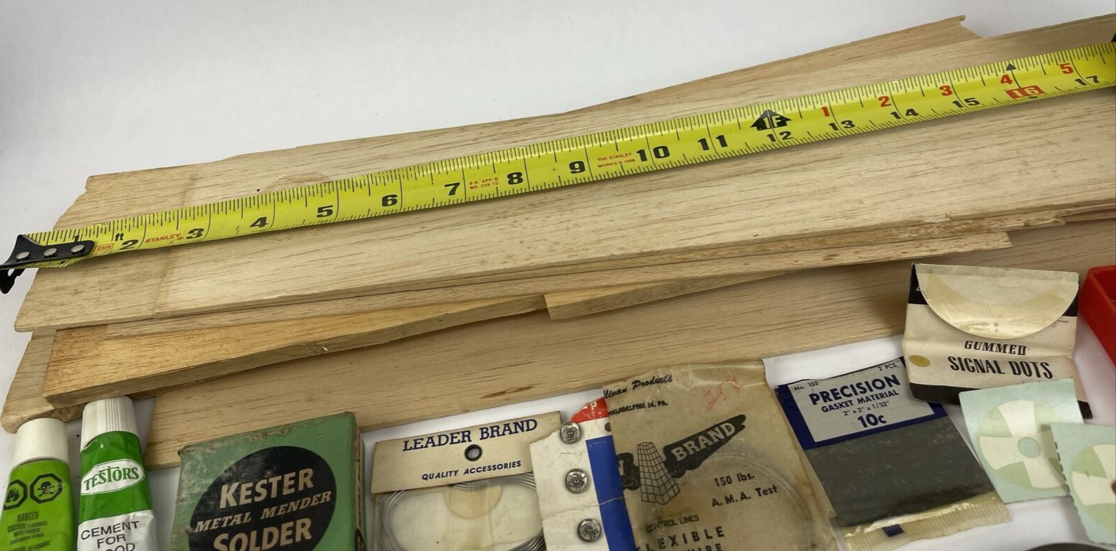 Huge Lot of RC Balsa Wood Airplane Construction Tool Clamp Hemmer Propeller Pin