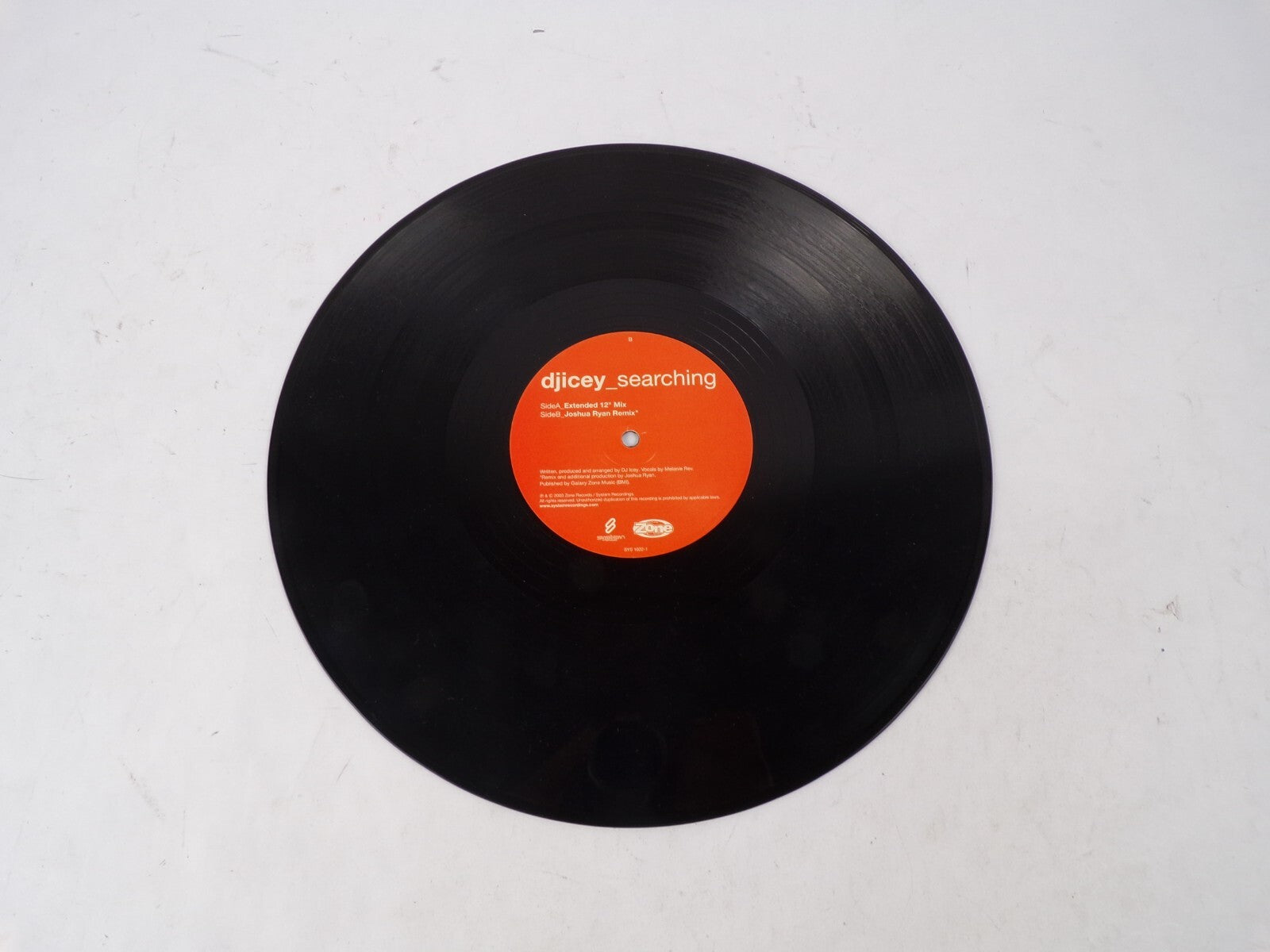 Dj Icey Searching Extended Joshua Ryan Remix Vinyl Record
