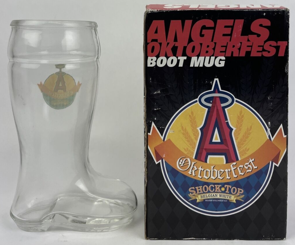 California Angels of Anaheim Oktoberfest Boot Mug SGA Shock Top Das Boot Beer