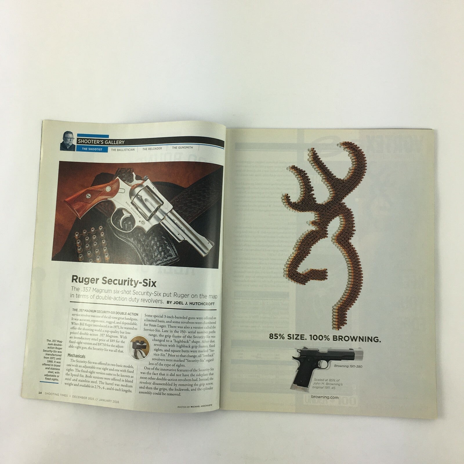 December 2015 Shooting Times Magazine .50 AE Brute Ruger Mini-14 .300 Blackout