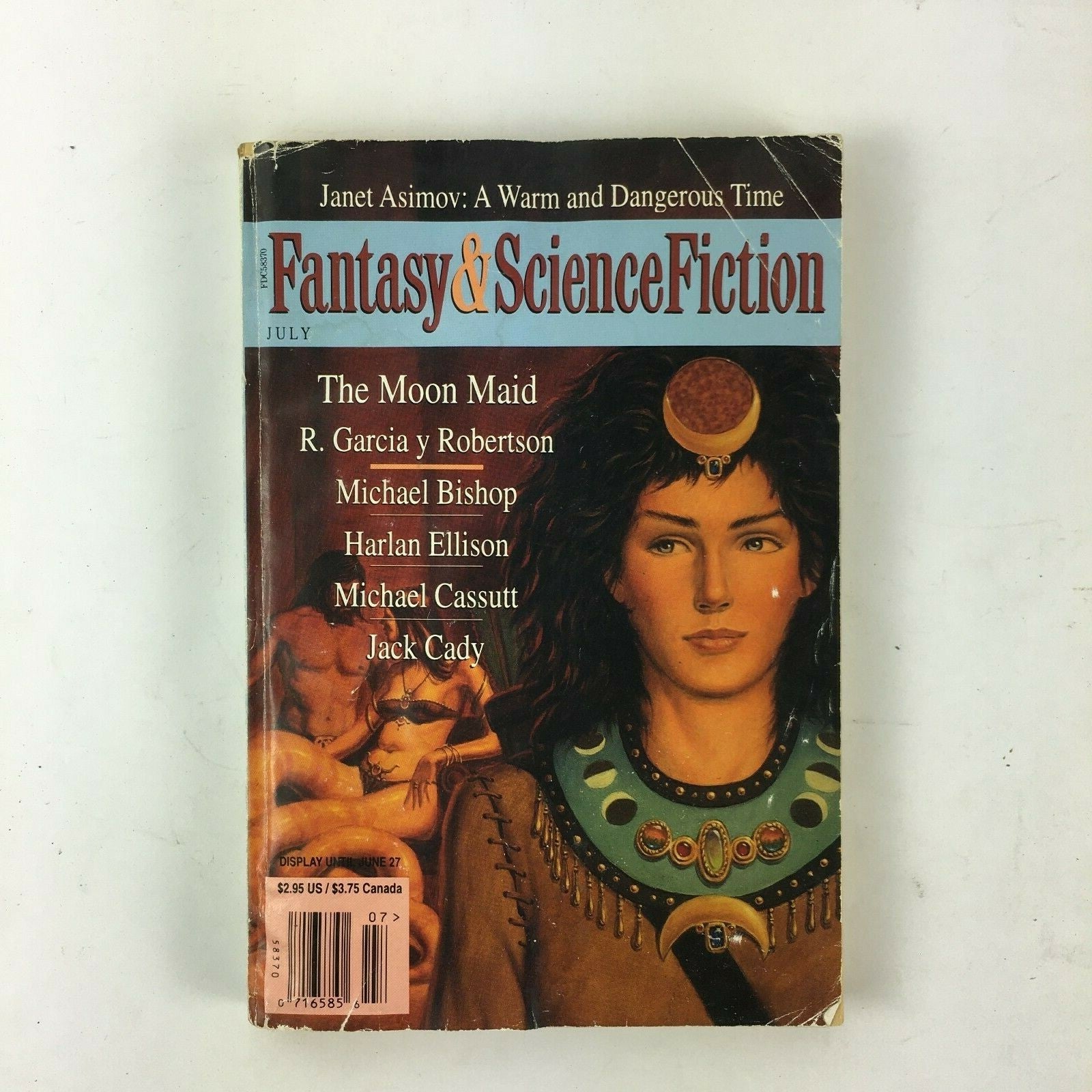 July Fantasy & Science Fiction Magazine The Moon Maid R.Garcia y Robertson