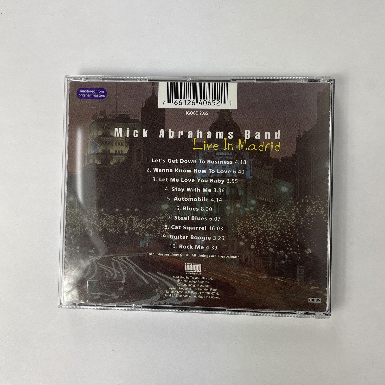 MICK ABRAHAMS - Live In Madrid - CD - Import Live - #28