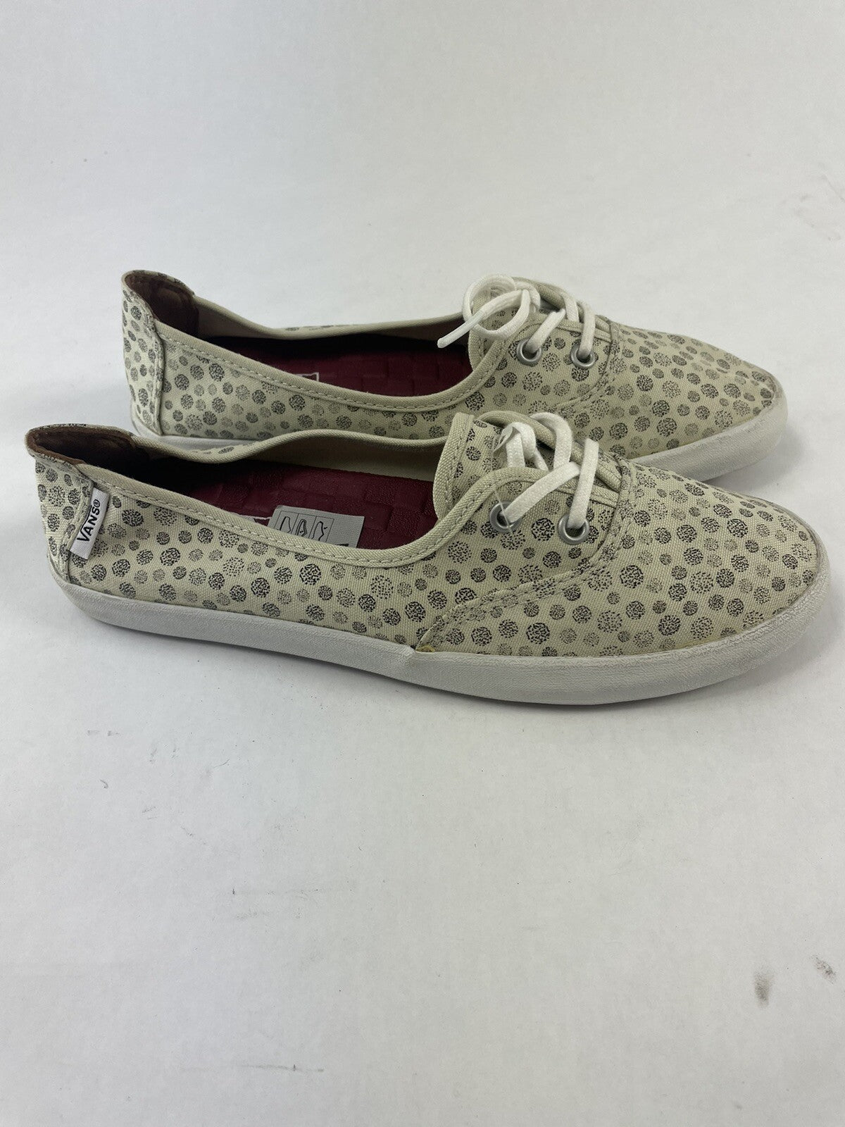 Vans Surf Sliders Womens Polka Dot Palisades Vulcan low Slip on shoes Size 5.5