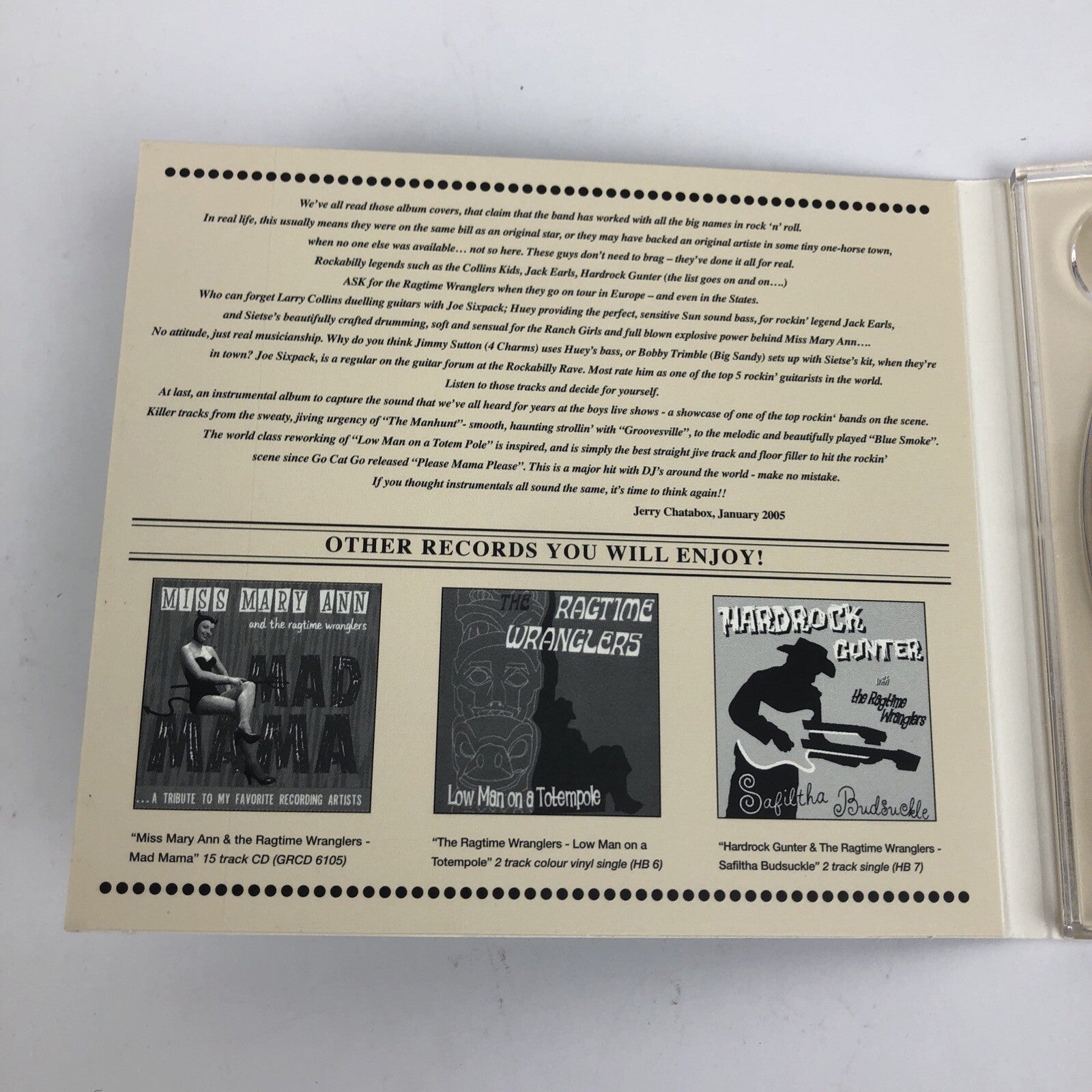 the Ragtime Wranglers - Groove a Tune - HiFi - Home Brew Records Groover's #9