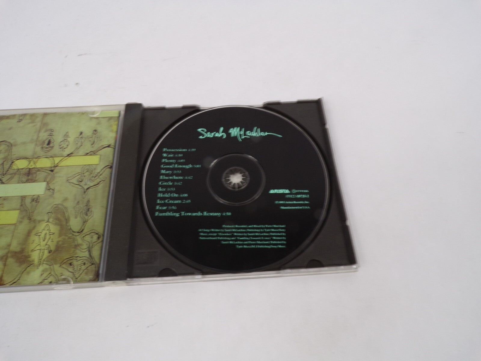 Sarah Mclachlan Fumbling Towards Ecstasy Possession Wait Plenty Good EnougCD#67