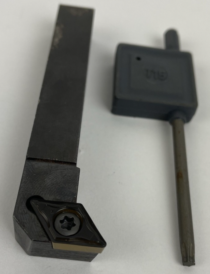 Smart Lathe Carbide Insert Lathe Fine Turning Tool # UT5008 Left w Key Tool