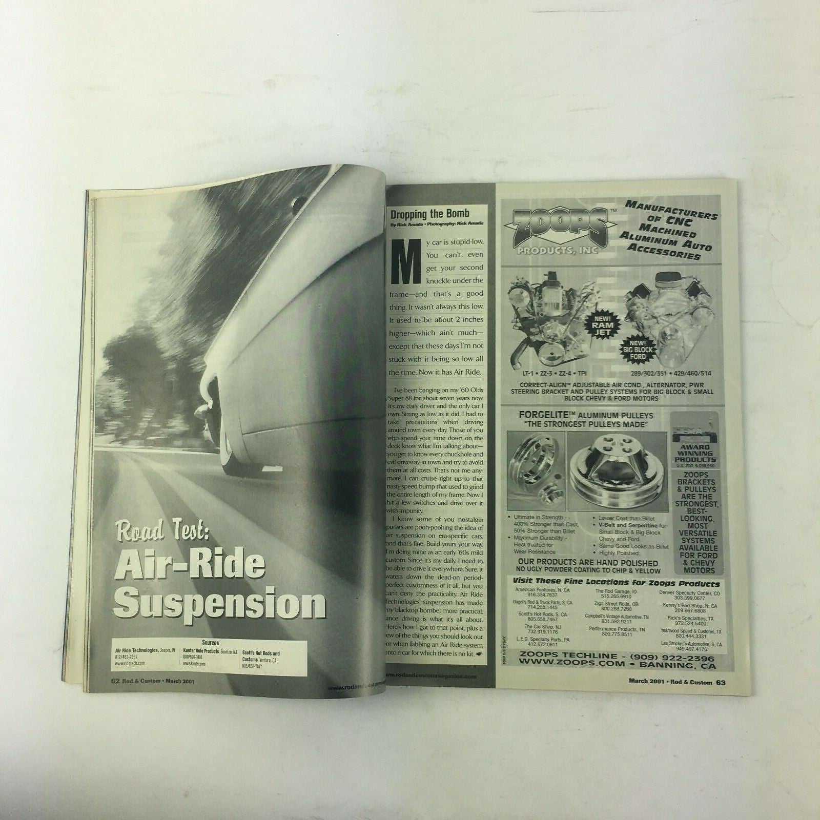 March 2001 Rod & Custom Magazine '50s Cars You Can Afford Stroker McGurk Returns