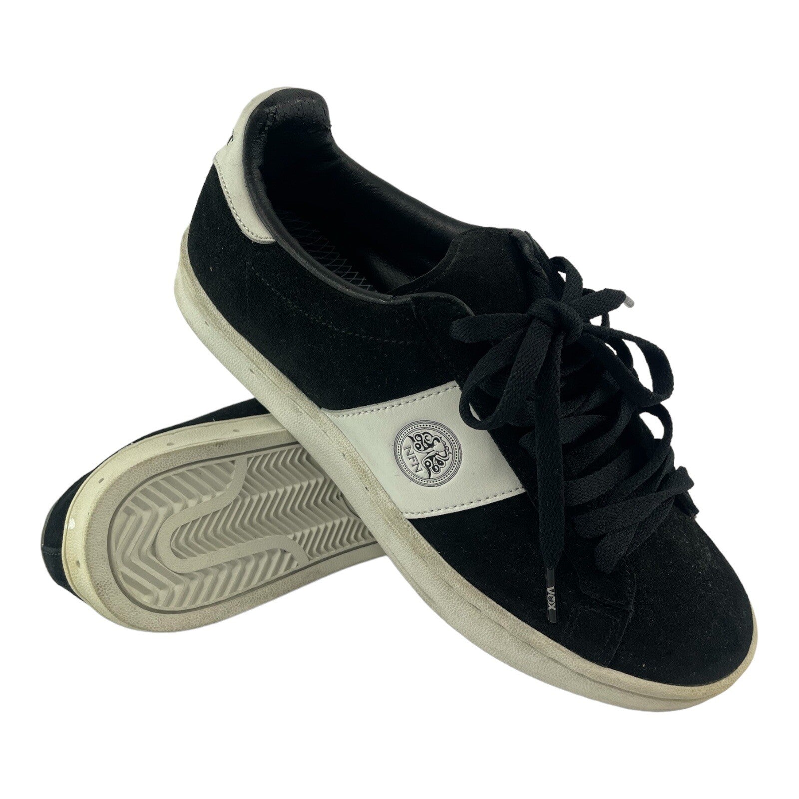 Gourmet Footwear Rossil Black Suede Sneakers skate shoes- Size 8.5.