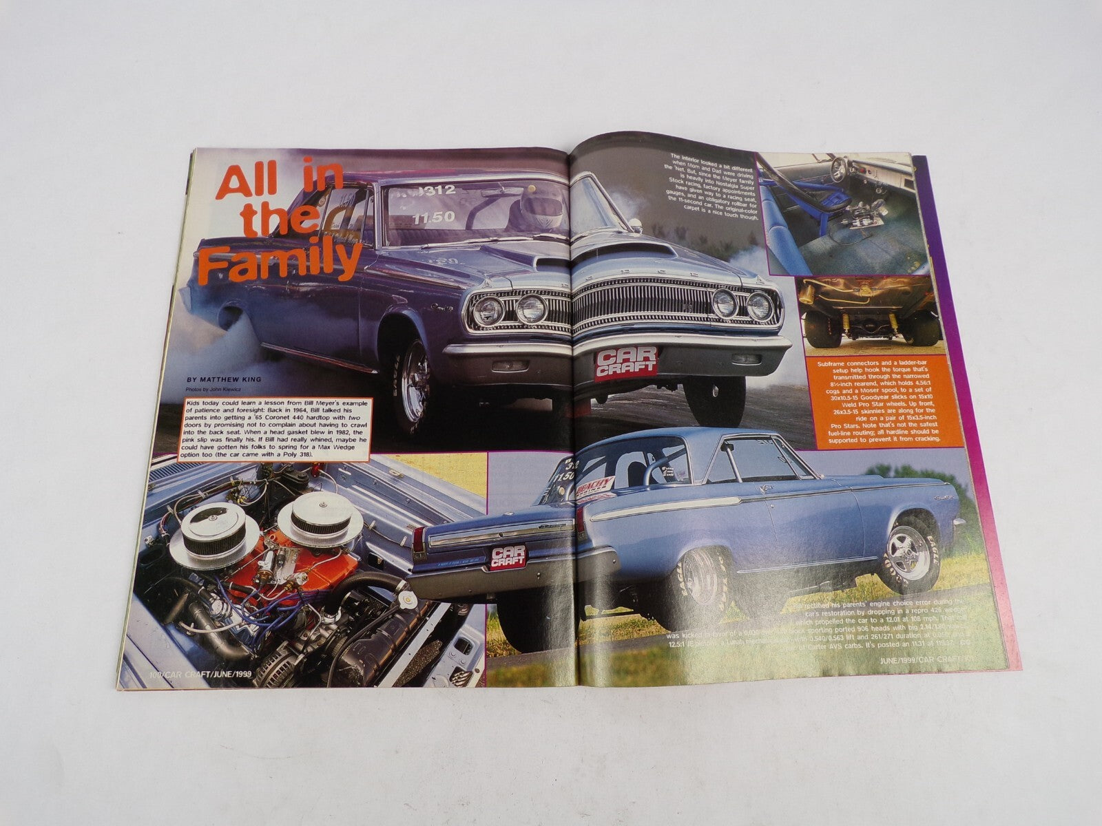 June 1999 Car Craft Big Motors For Big Power Chevy 383 Mopar 500 Ford 514