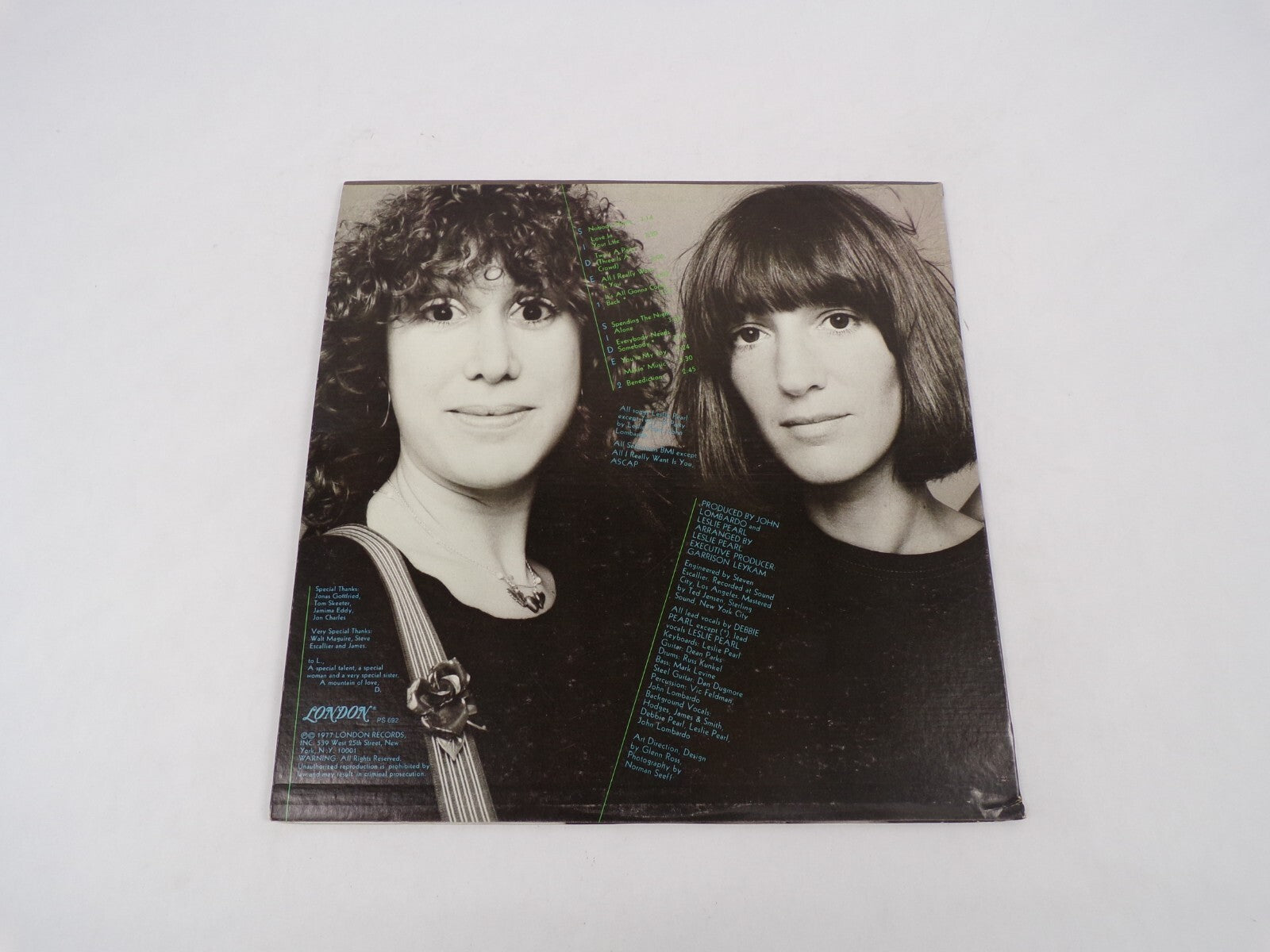 Pearl Nobody Home Two's A Party Love In Your Life Vinyl Record