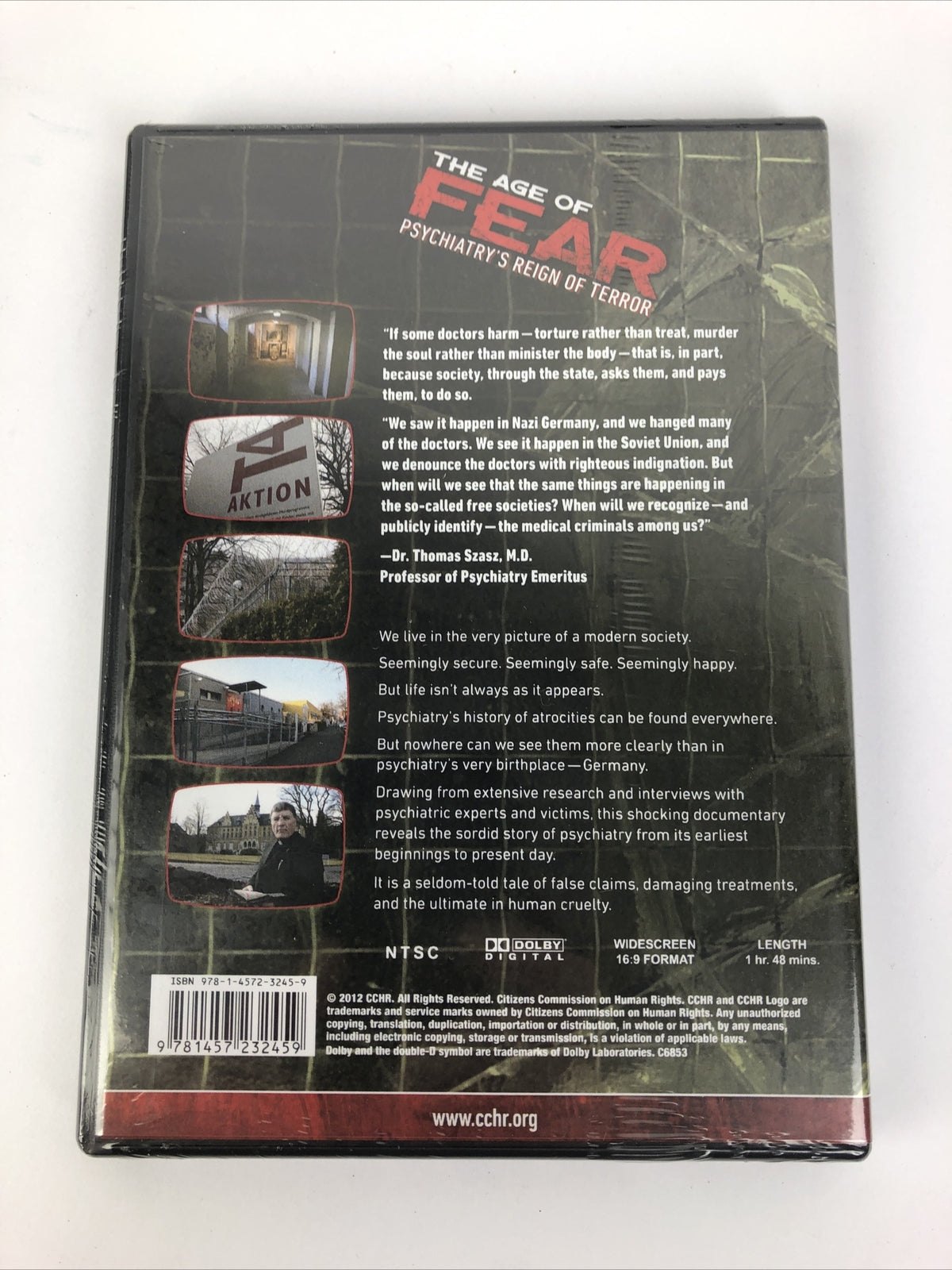 The Age of Fear DVD Psychiatry's Reign of Terror An Inside View - 128 min. *NEW