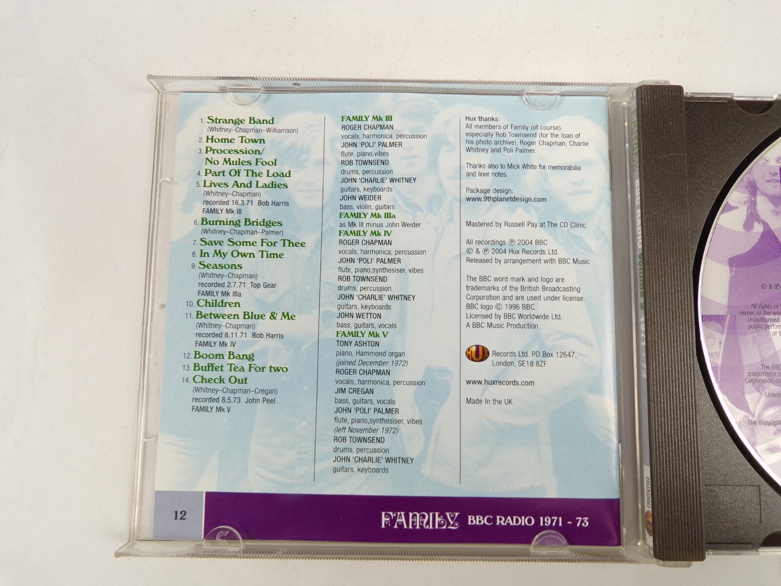 Family Vol 2 Home Town Children Check Out Seasons Strange Band CD#46