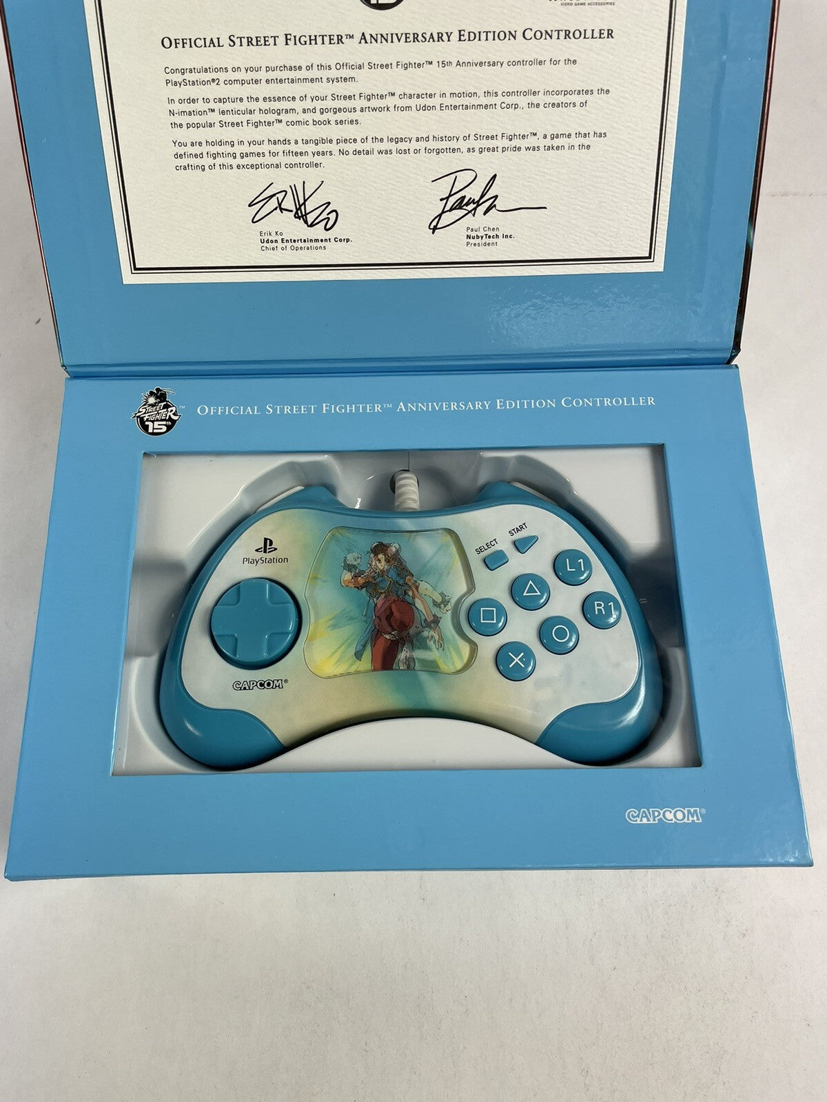 Street Fighter Chun Li Controller Sony Playstation 2 ps2 NEW In Box