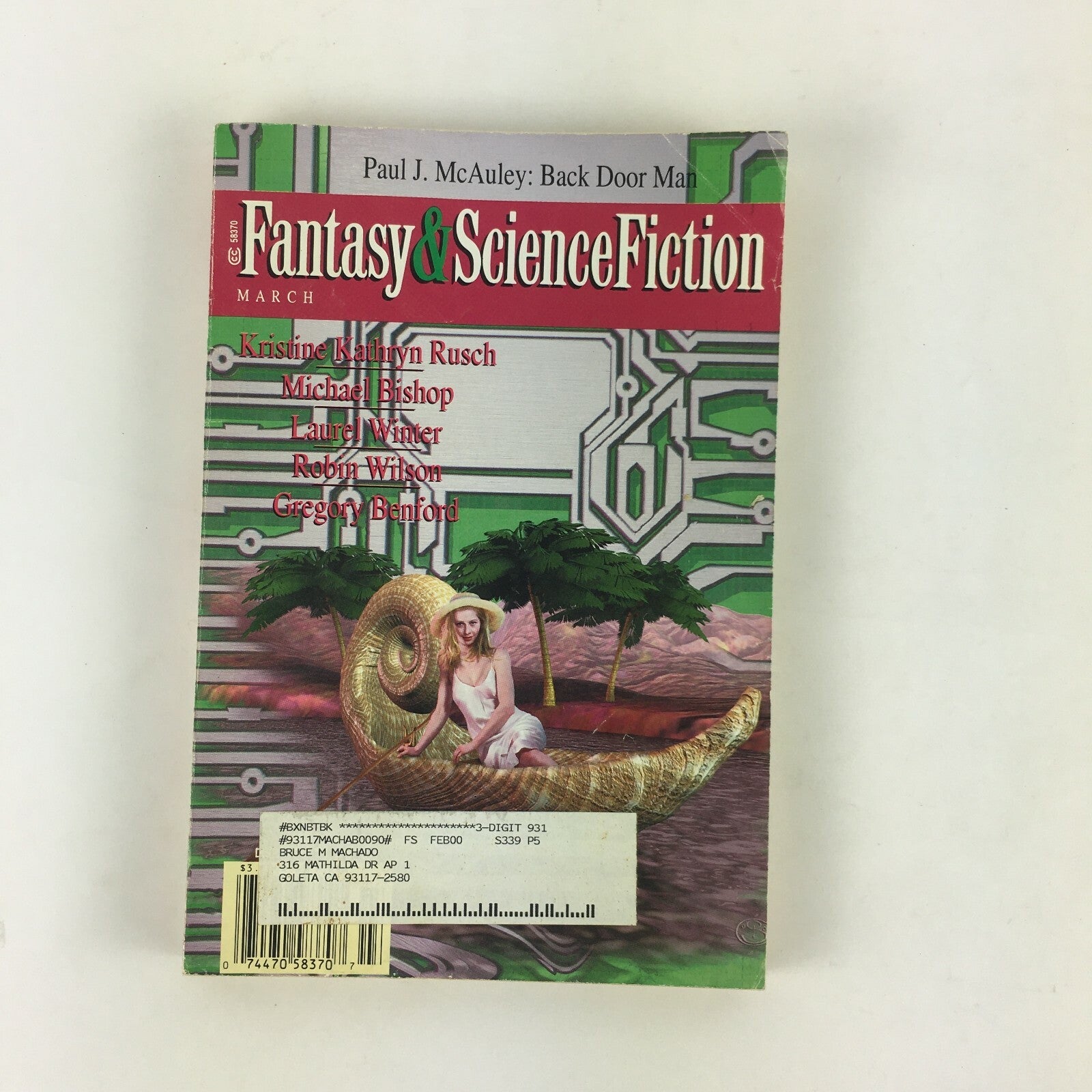 March Fantasy & Science Fiction Kristine Kathryn RuschRobin WilsonPaul J.McAuley