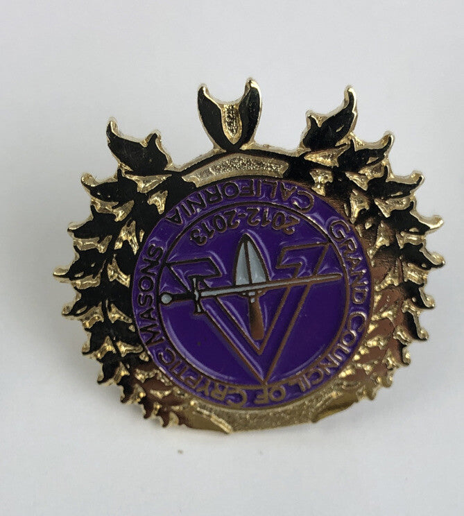 Lot of 8 Masonic Free Mason Knight Templar RARE California Lapel Pins - LOOK