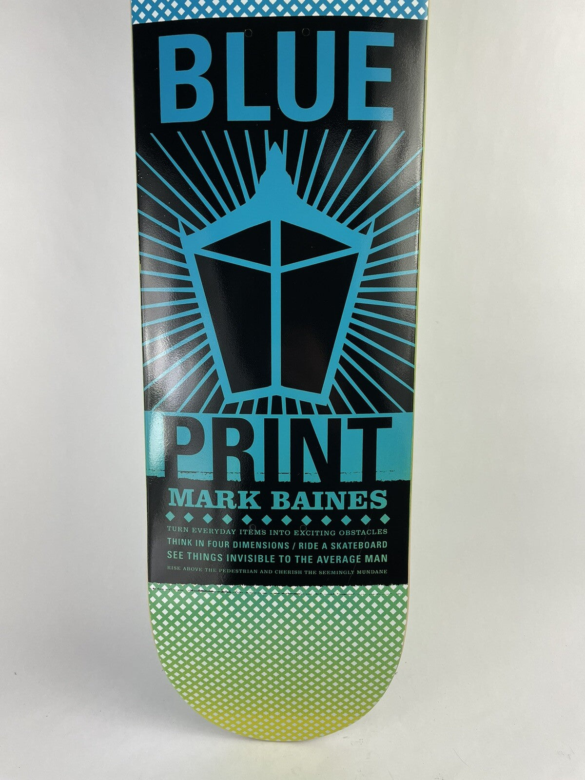 Blueprint Skateboards Mark Baines Pachinko 8.5-inch hard rock Canadian maple skateboard deck.