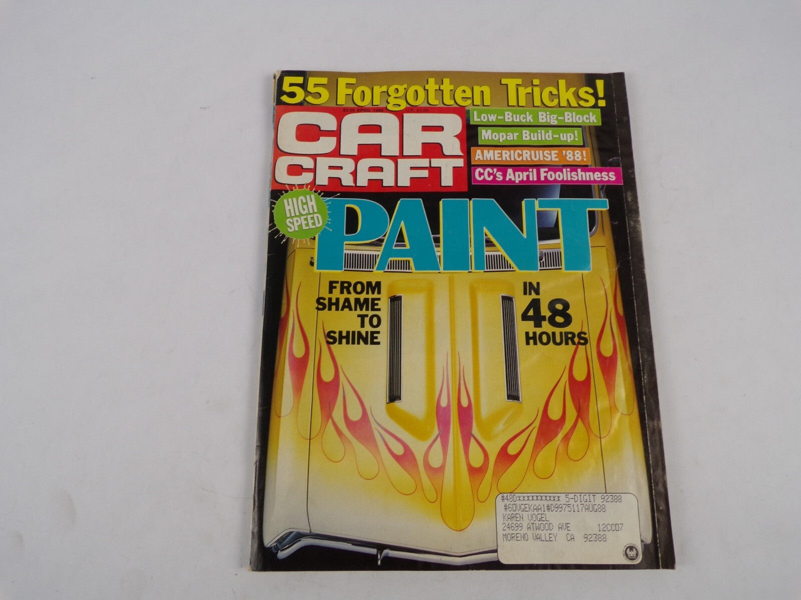 April 1988 Car Craft Paint 55 Forgotten Tricks! From Shame To Shine In 48 Hours