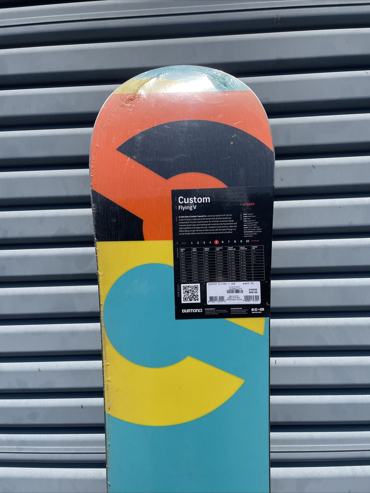 Burton BRTN Snowboards Custom C60 Flying V Low Noise / High Output 62" Brand New