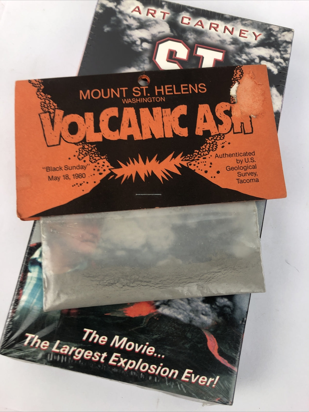 ST. HELENS The Movie - ART CARNEY 1991 VHS Tape Brand New + Black Sunday Ashes