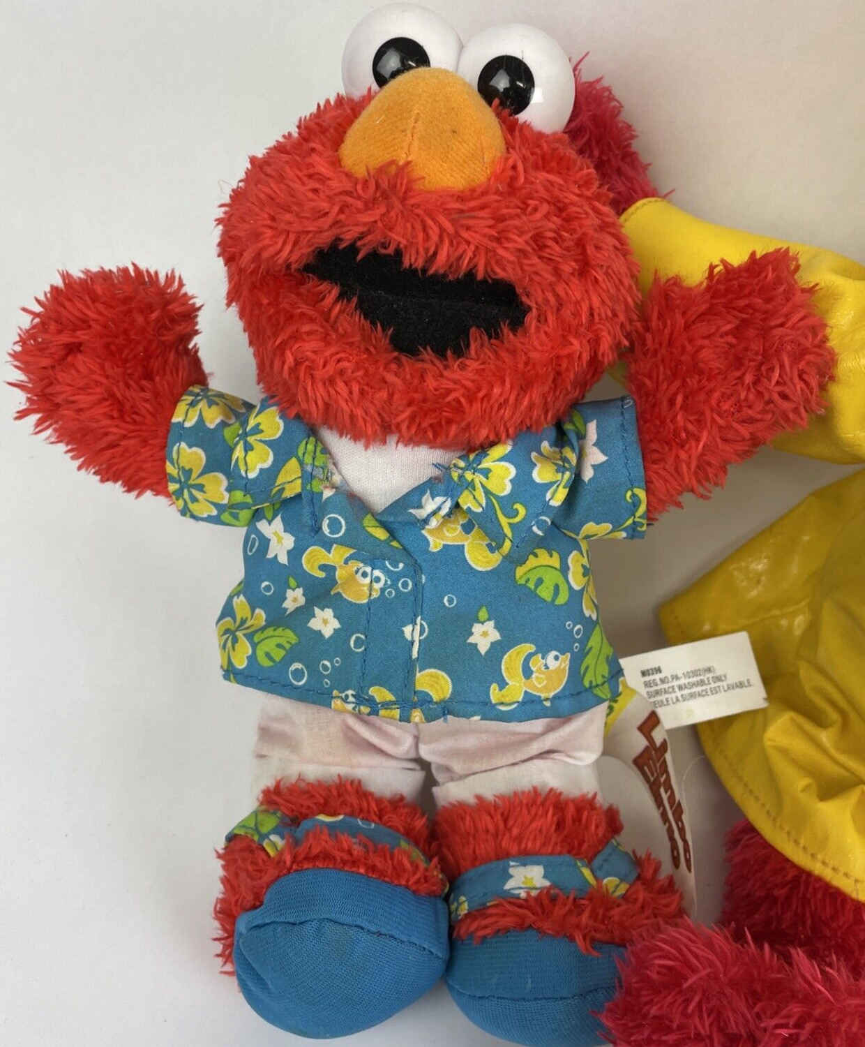 Lot of 3 1999 03 07 Sesame Street Elmo Plush 15" Stuffed Animal Toy LOOK Fish