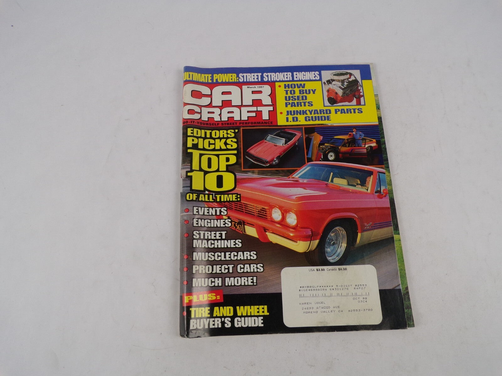 March 1997 Car Craft Editors' Picks Top 10 Ultimate Power: Street Stroker Engine