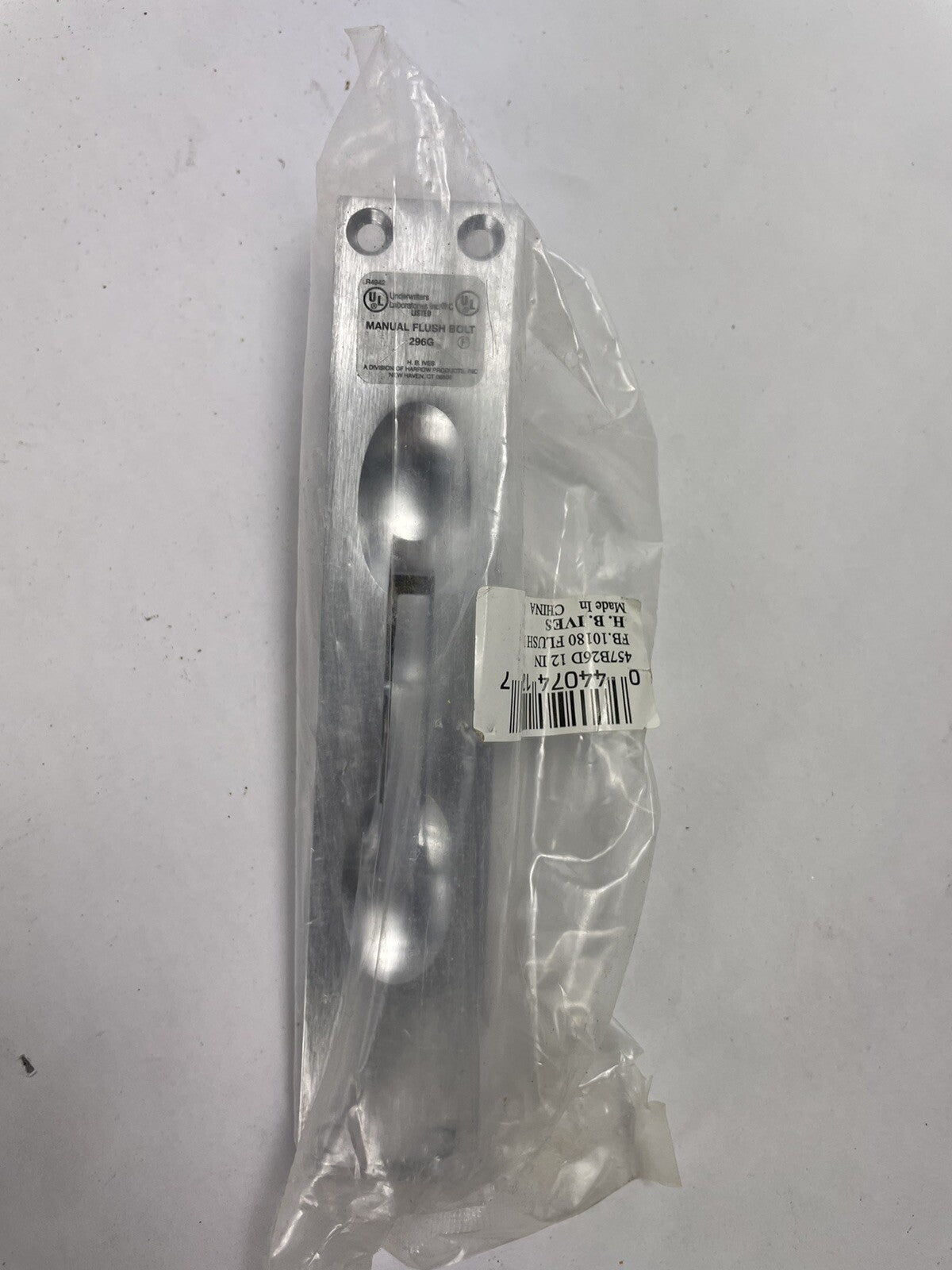 Ives FB457 Flush Bolt for Metal Top or Bottom 3/4" Throw- Satin Chrome