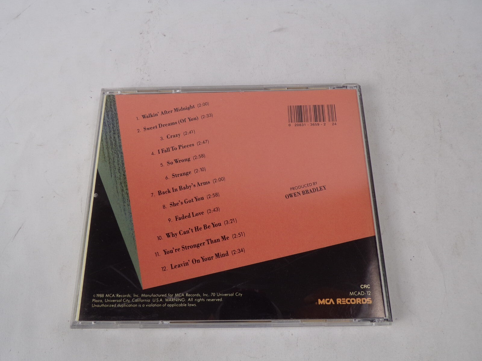Patsy Shine Walkin' After Midnight Sweet Dreams Crazy I Fall To Pieces So CD#41