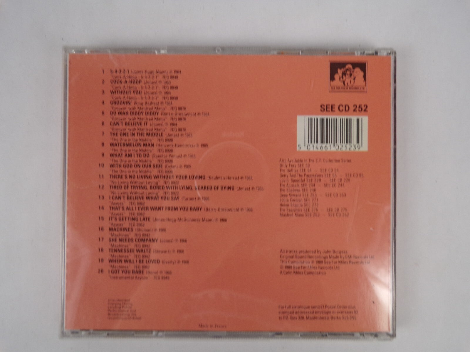 Manfred Mann EP Collection CD #9