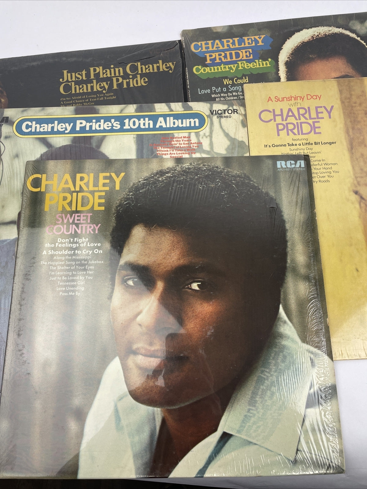Charlie Pride LOT of 5 RCA LP Vinyl Albums 1970 / 1971 / 1972 / 1973 / 1974