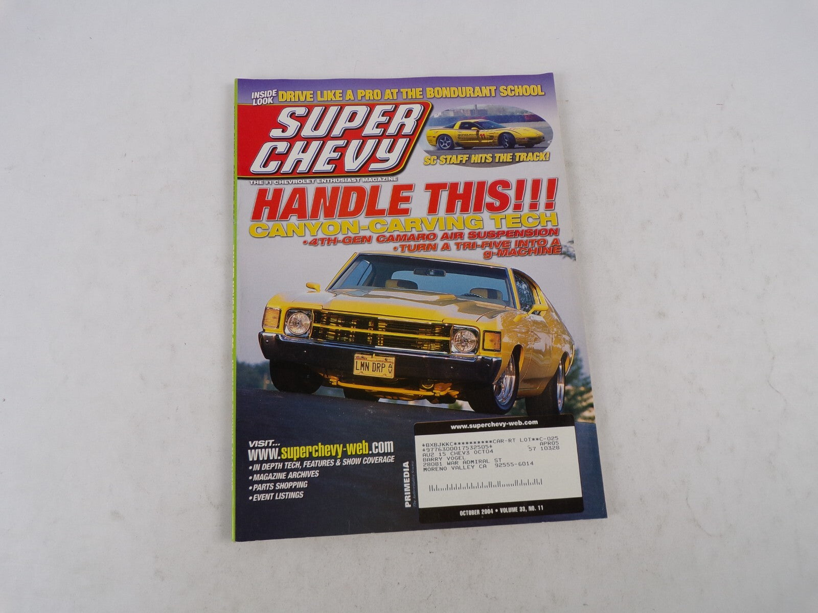 October 2004 Super Chevy Canyon-Carving Tech 4th-Gen Camaro Air Suspension Turn