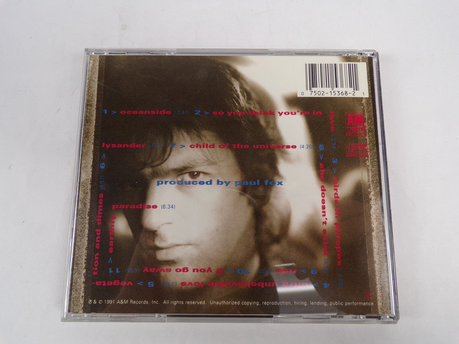 Robyn Hitchcock And The Egyptians Perspex Island CD #24