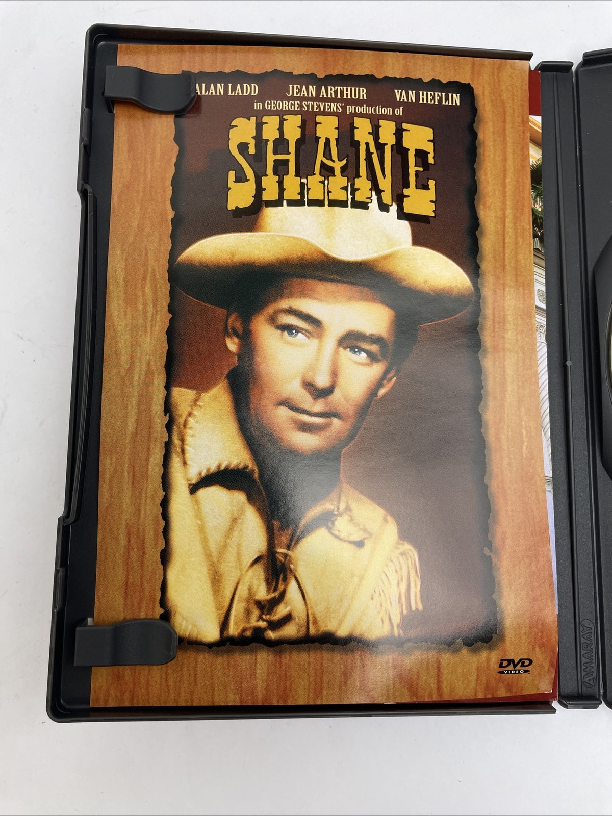 " Shane " DVD Video - Alan Ladd, Jean Arthur, 1952, Van Heflin - MINT DISC