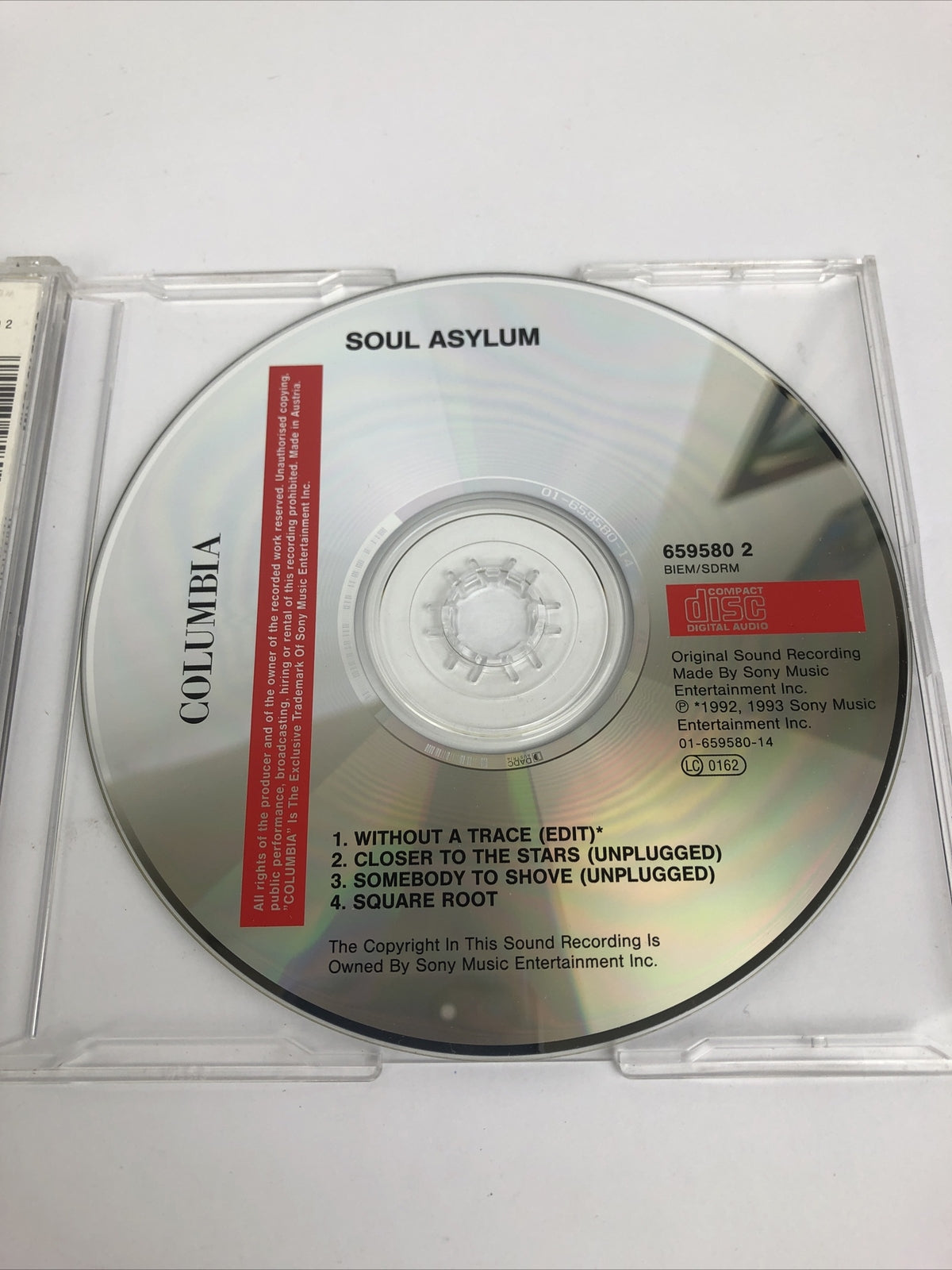 Soul Asylum - Without A Trace ( CD ) Columbia 1993 Mint Disc Guaranteed #9