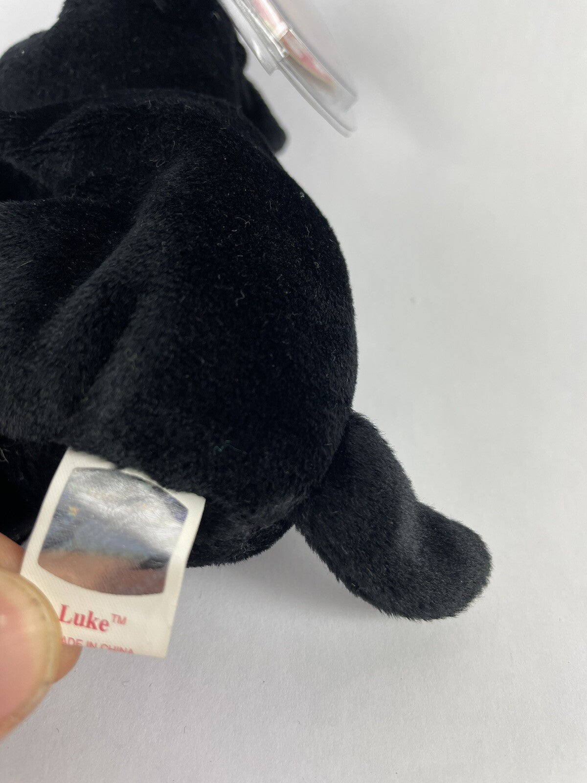 Rare TY LUKE Beanie Baby 1998/1999 with Tag Errors Holographic