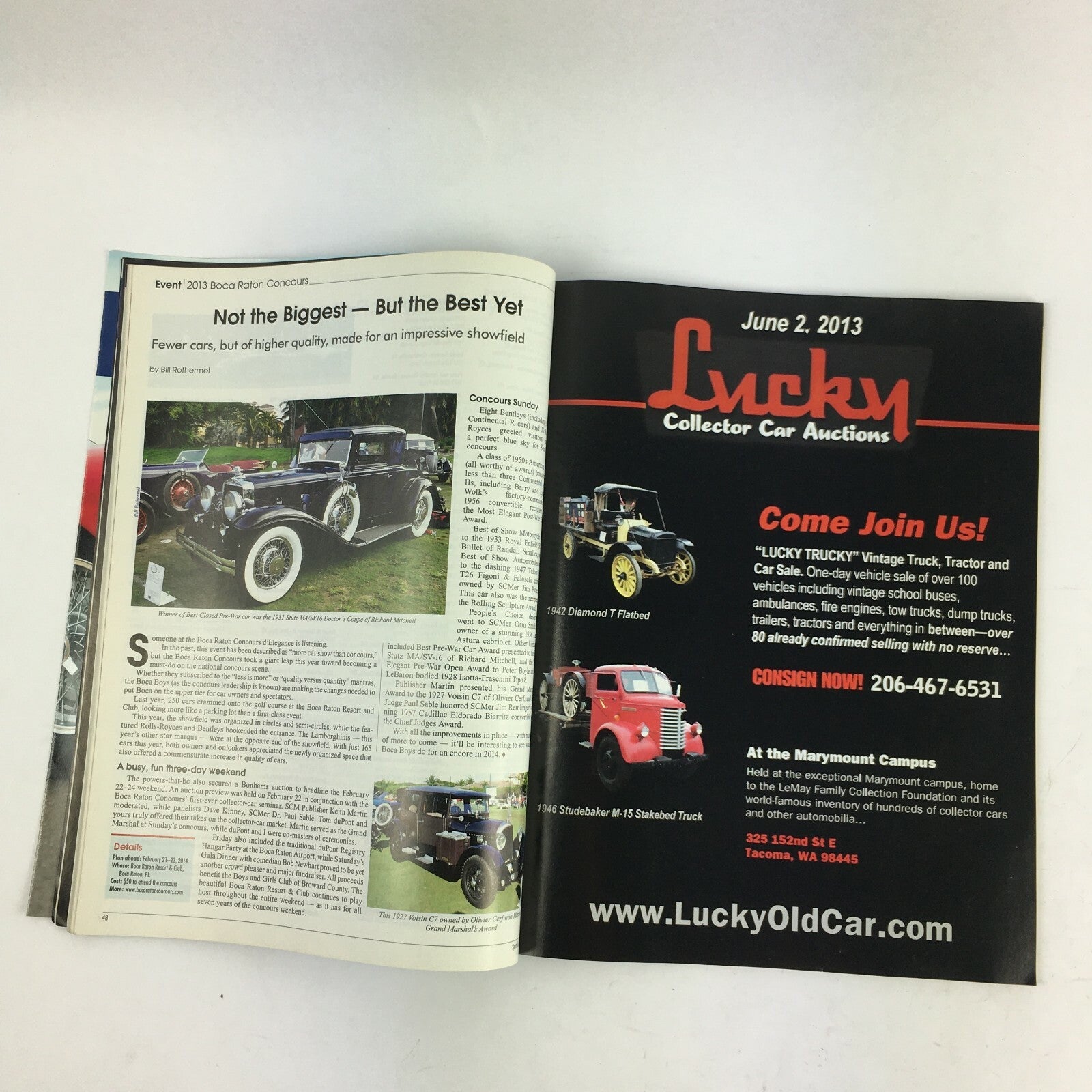 June 2013 Keith Martin's Sports CarMarket Magazine 1952 Ferrari 225 1973 Porsche