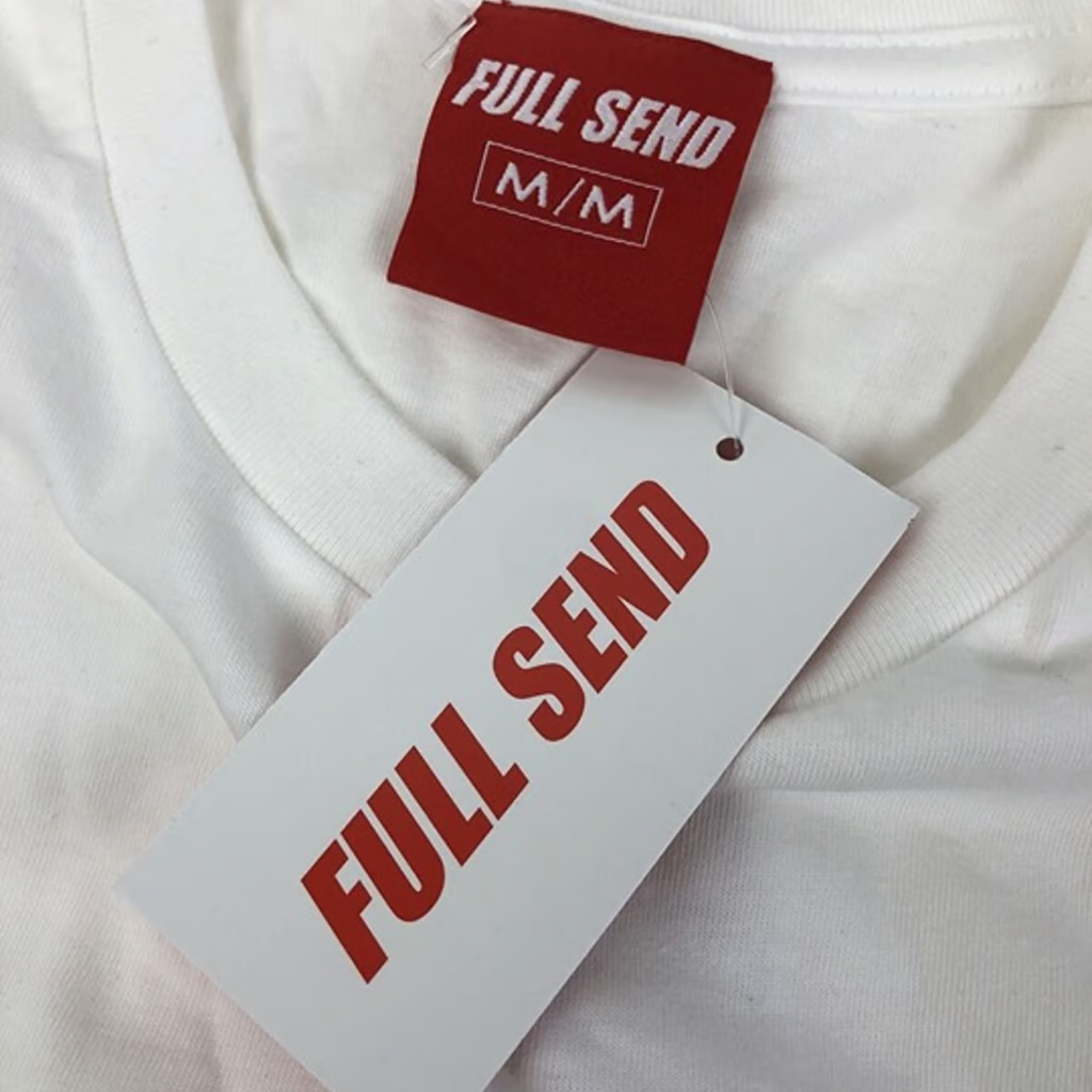 Nelk boys Full Send " Steve Will Do It " F. U. Tee T-shirt size Medium White