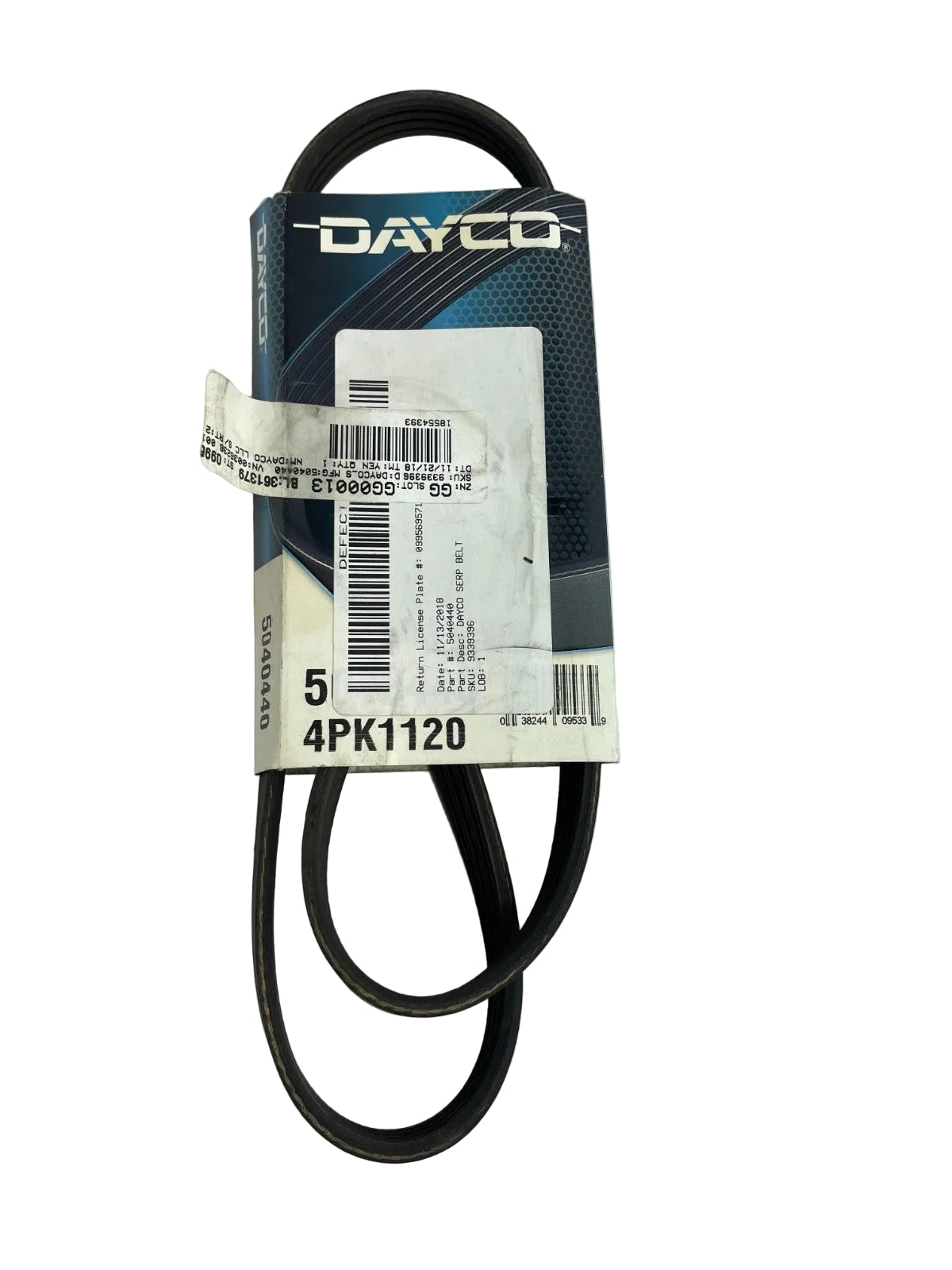 Dayco Drive Rite 5060868DR 6PK2205 premium utility V-belt OEM automotive accessory drive replacement belt A10 6-rib serpentine belt