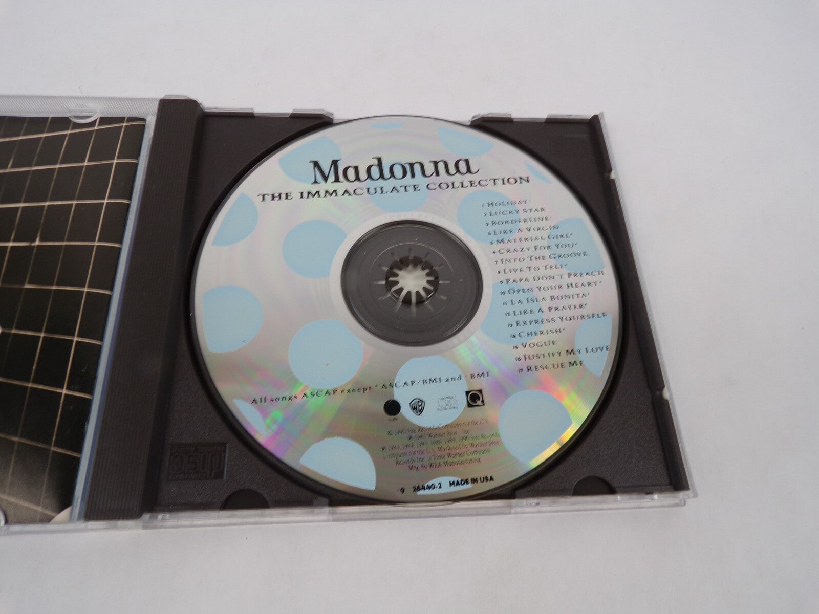 The Immaculate Collection Madonna Holiday Lucky Star Material Girl Crazy CD#63