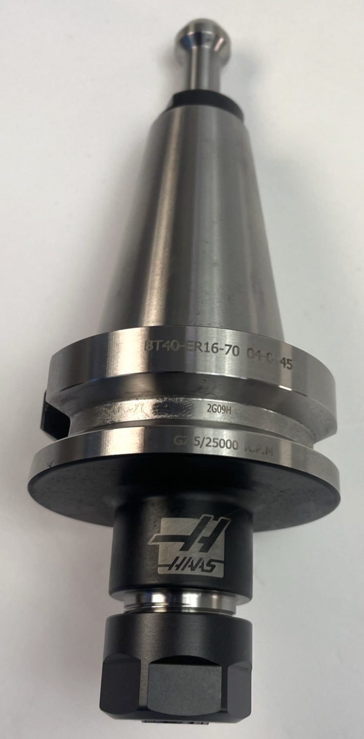 Haas BT40-ER16-70 Collet Chuck Tool Holder Balanced G2.5 25K RPM | 2G09H
